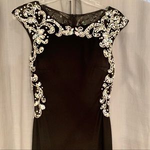 Black Floor Length Evening/Prom Dress